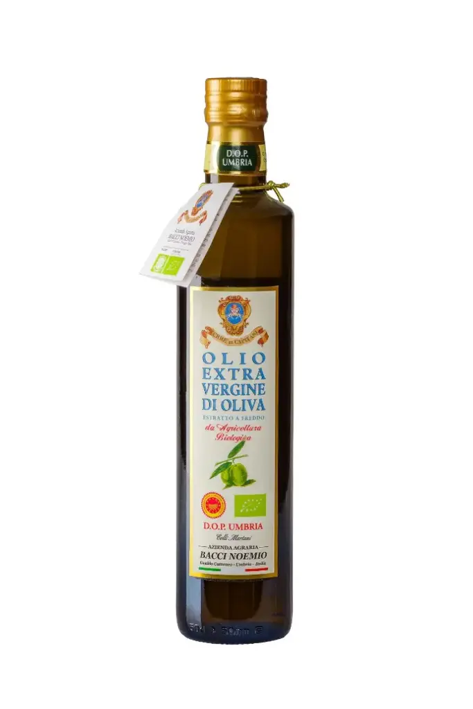 Bacci Noemio Bio Olivenöl Extra Vergine DOP Umbrien – 500 ml Glasflaschen